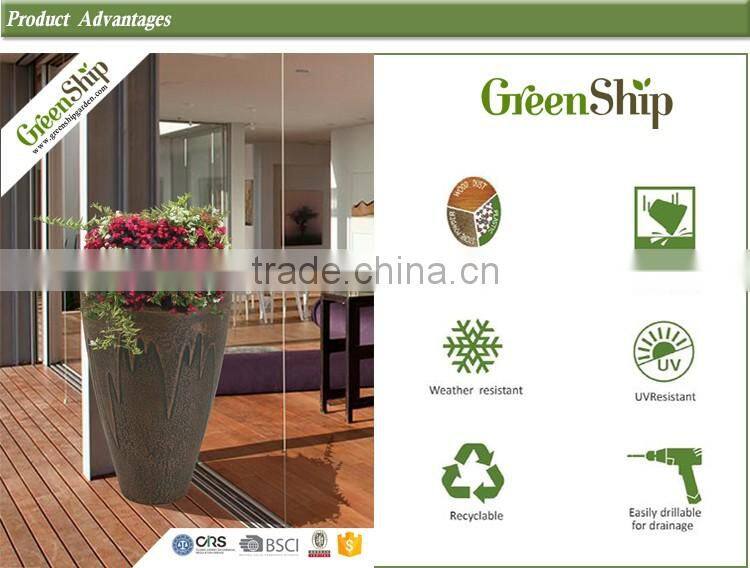 Garden Clay Pots wholesale from Greenship /lightweight/20 years lifetime/eco-friendly