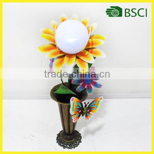 YS14649 China supplierhome & garden Led light Home Decor Metal Garden Flower Solar Light led outside lights