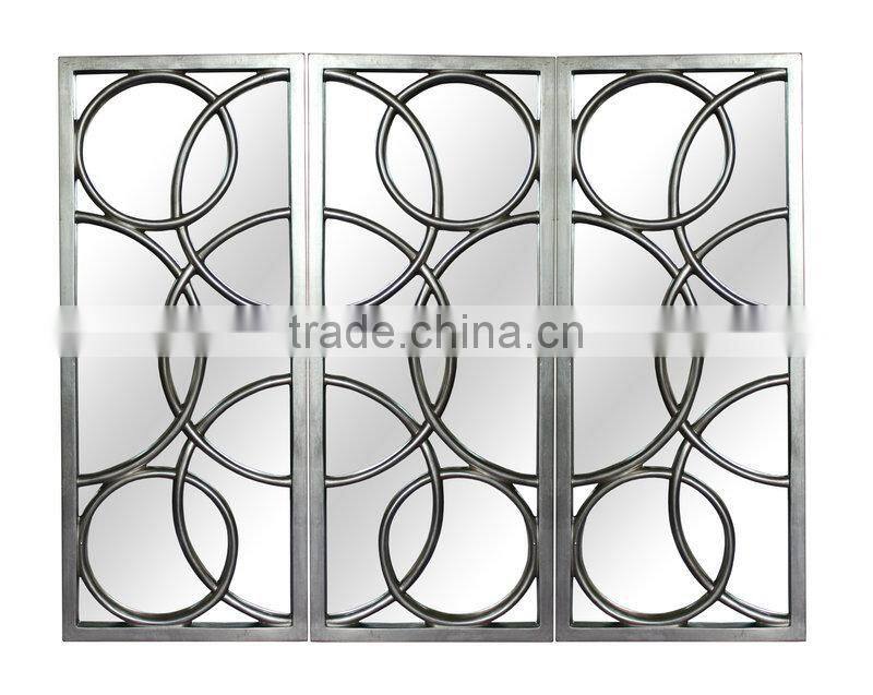 Modern PU Antique Gold Decorative wall mirror GY-009P-04