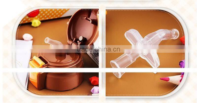 600ml 304 Stainless steel flask with straw kids water bottle