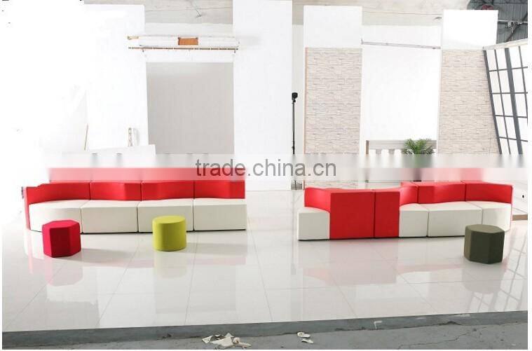 modern colorful backrest sofa chair hotel lobby fabric divan sofa stool cafe shop display furniture
