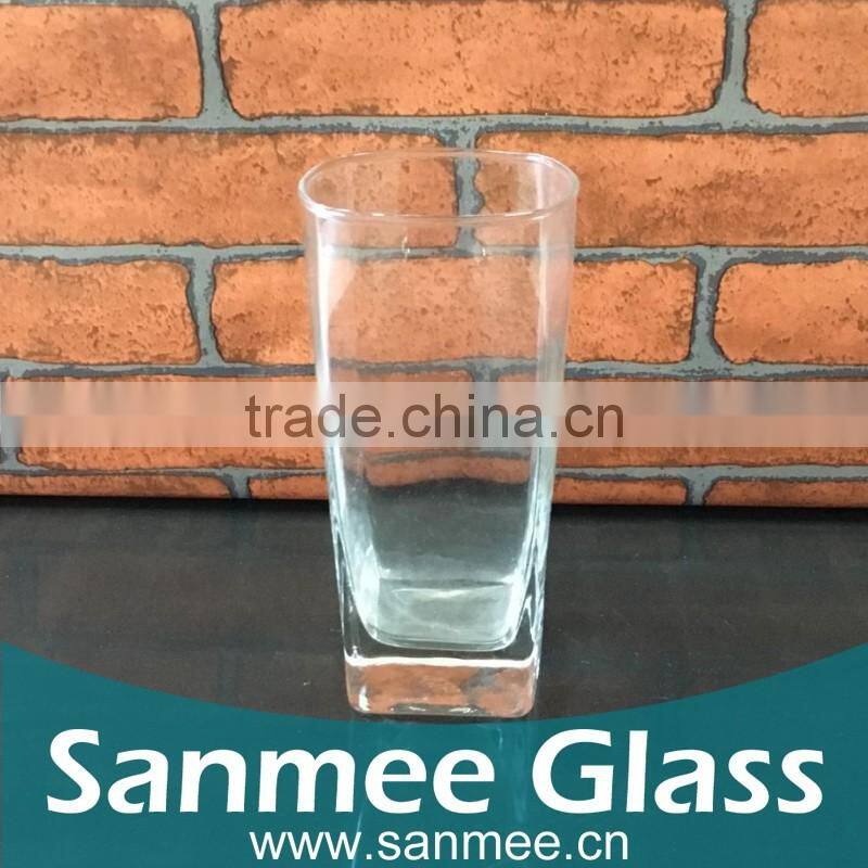 Square Shaped Factory Glass Drinking Cup
