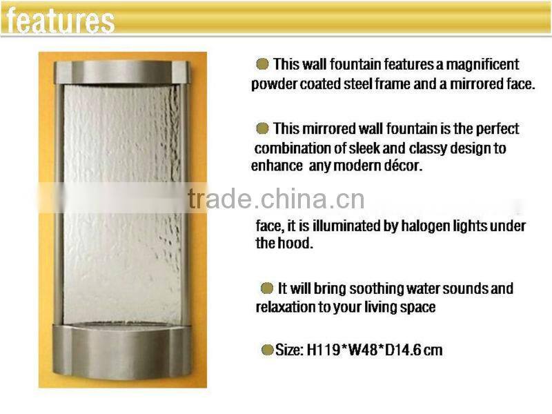 Commercial Furniture water wall mounted LED framed mirror