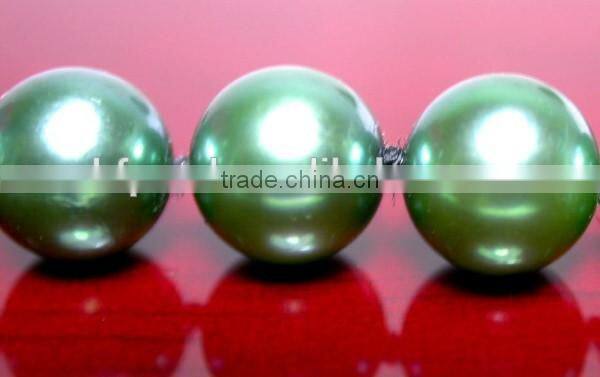 Latest 5-5.5mm Green Akoya Pearl Necklace With 14K Gold