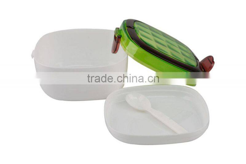 Round Shape Home Using OEM Plastic Lunch Box With Lock