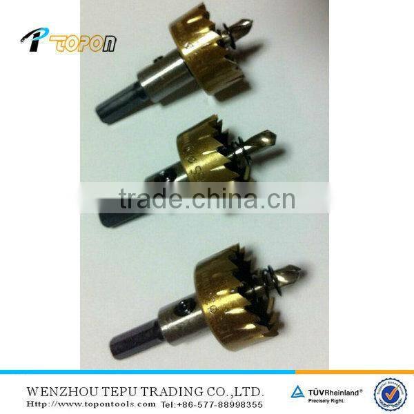 Hole saw HSS Titanium coated
