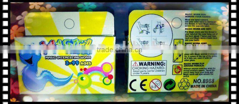 Magic twisty worm/plush magic worm/magic fuzzy worm