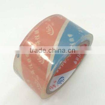 Christmas hot sale yellowish bopp packing tape/solvent based acrylic yellow bopp tape