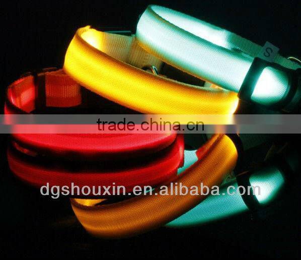 Colorful fashing led light collar