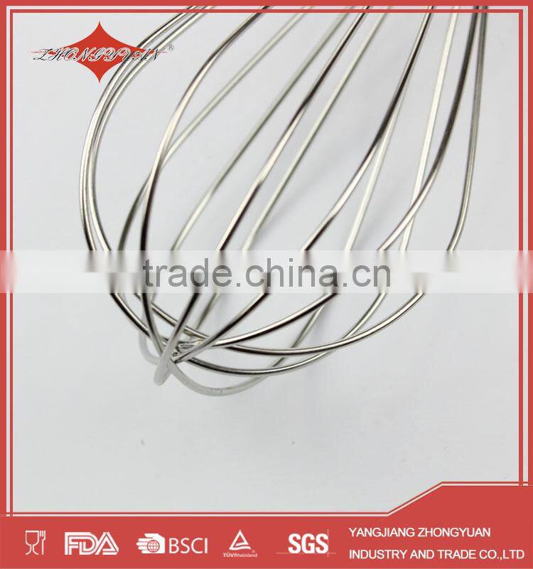 ZY-C1043 kitchen tools manual stainless steel egg beater with PS handle