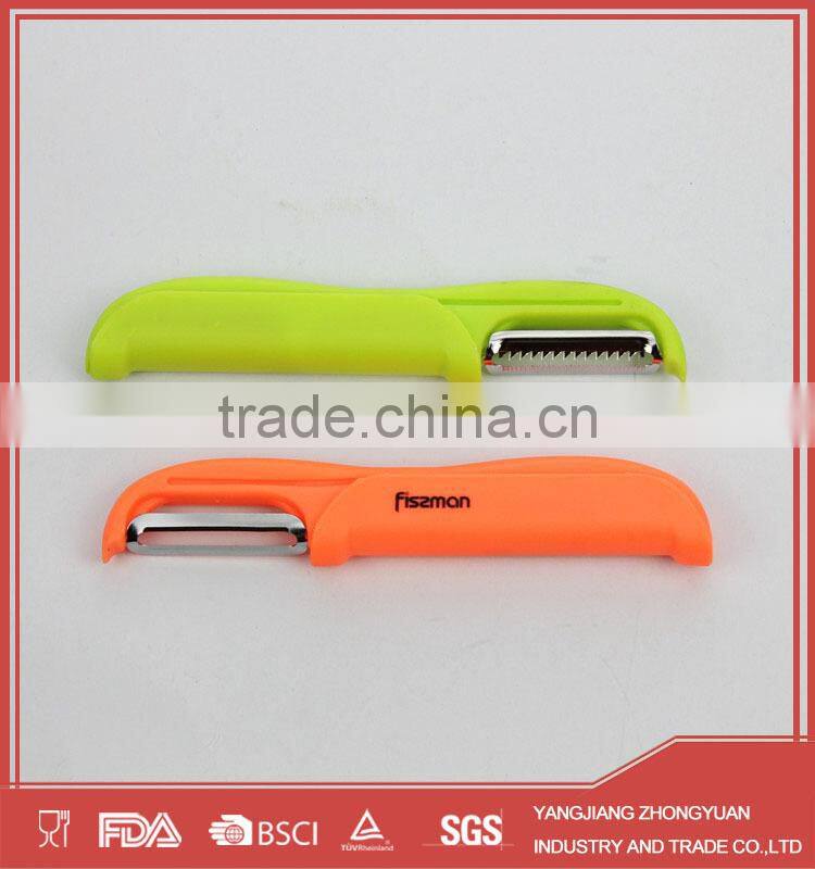 Fancy Y shape ceramic vegetable peeler with plastic handle