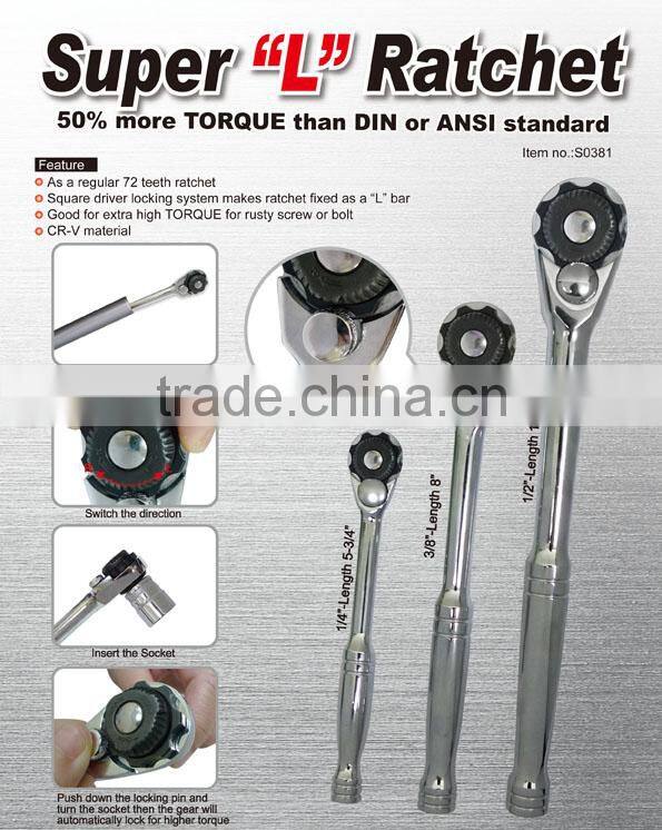 High torque ratchet handle