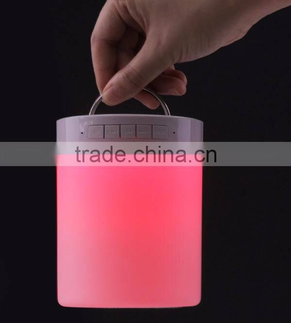 MP3 Player Portable Led Touch Sensor Table Lamp With Mini Bluetooth Speaker