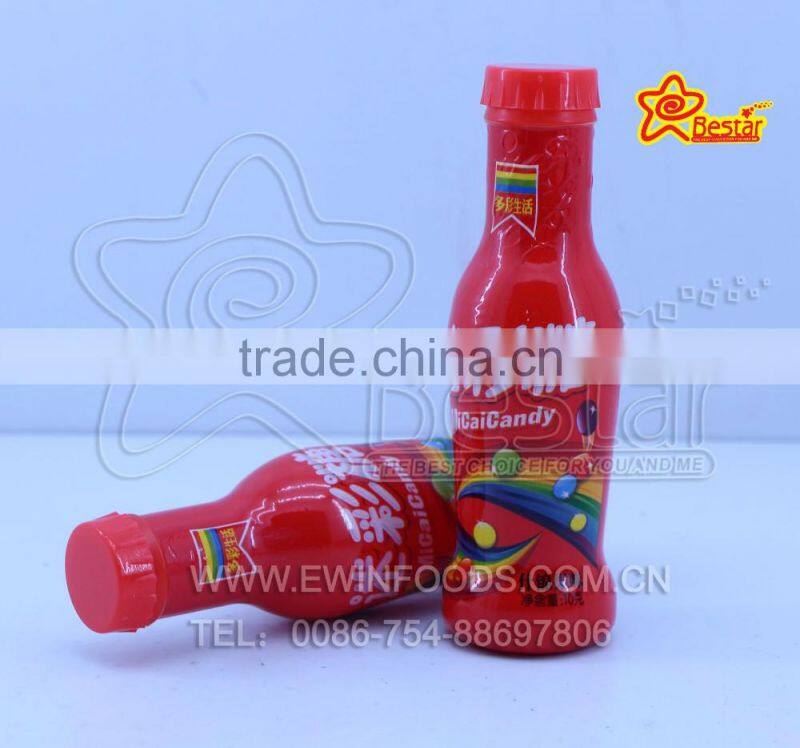 Bottle Packing Rainbow Chewing Candy Fruity Flavor