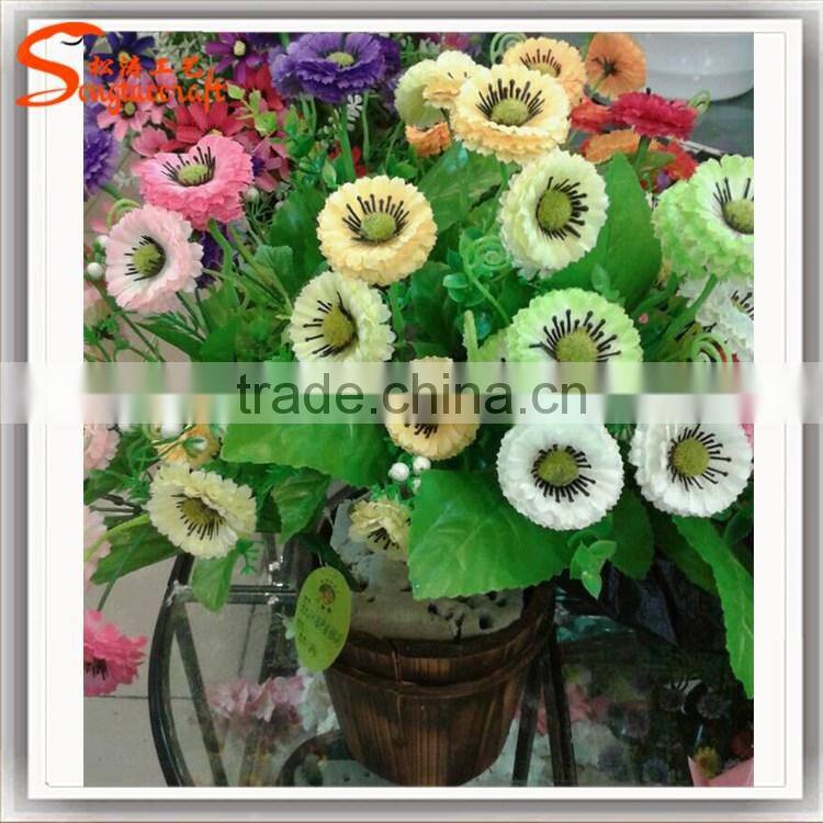 Manufacturing Chinese touch flower soft artificial fake sunflower decor flower for sale