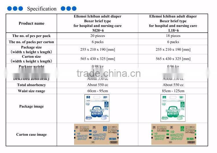 Premium and Reliable diapers for adults adult diapers with Functional made in Japan