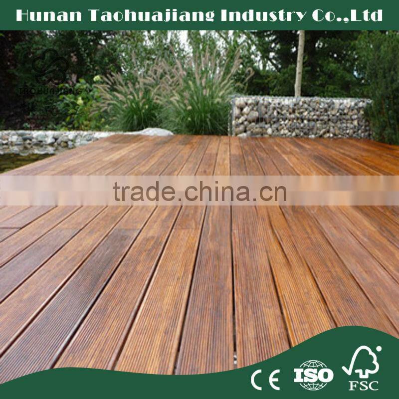 A Grade Distressed Waterproof Bamboo Floring , Bamfox Rustic Bamboo Flooring