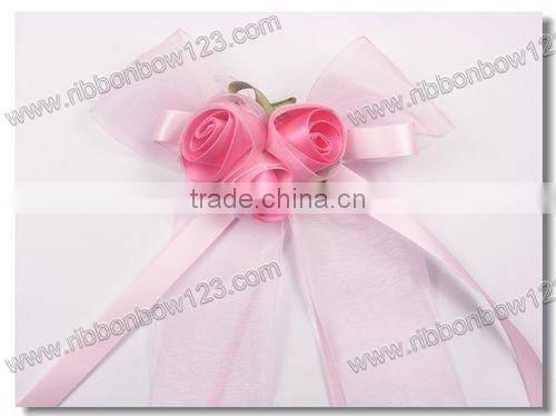 wholesale artificial satin ribbon flower