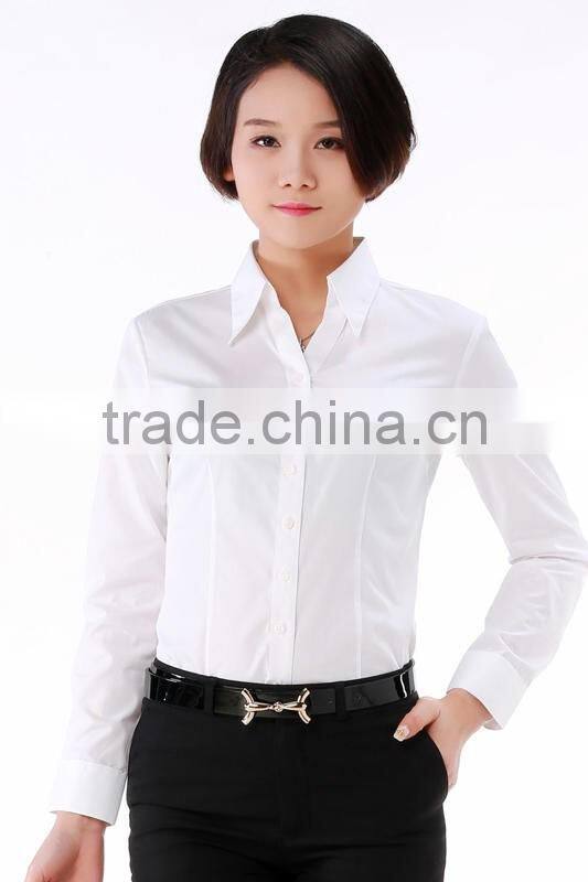 classic fit long sleeve shirt for middle -aged women