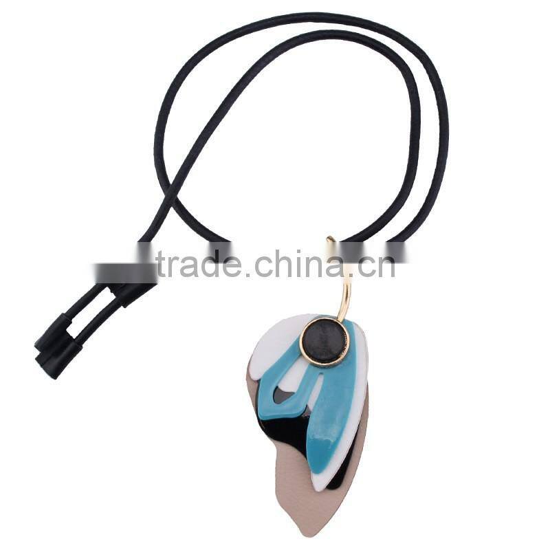 2016 Big brand women costume necklace arcylic pendant jewelry