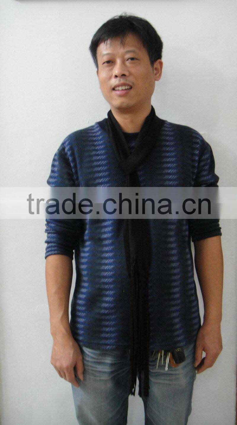 The latest italy designer hot lady men black braided velvet scarf