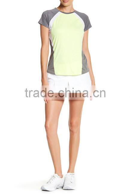 MGOO Fashionable Tops And Pleated Shorts Sport Suit Dri Fit Tracksuit Running Wear Sport Wear Woman Fitness