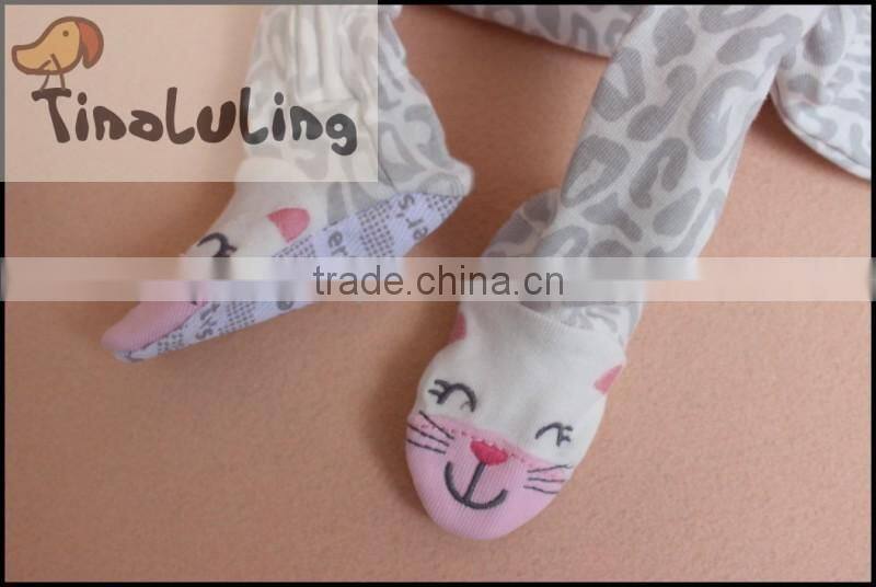 New Designer Kids Frog Cartoon Animal Printed Footed Pajamas Children One piece Jumpsuits