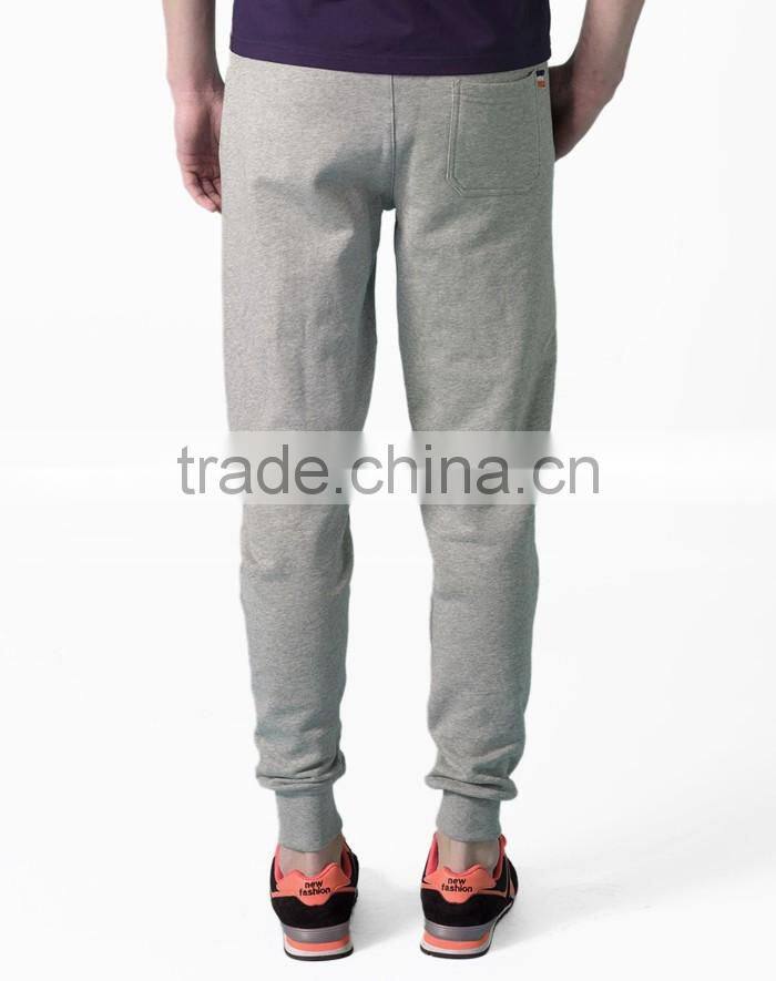 Mens sportwear classic plain cuffed joggers