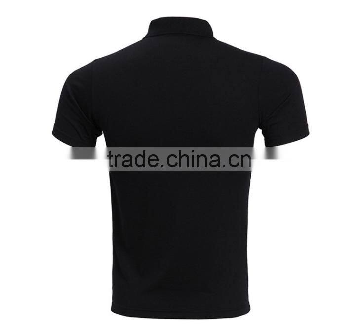 OEM custom polyester/spandex plain dry fit yellow golf polo shirt