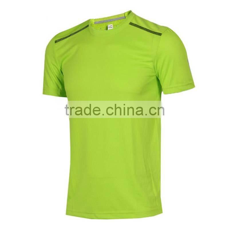 Wholesale plain blank mens running wear custom t shirt tracksuit sportwear spoprts gym wear dryfit quick-dry compression t shirt