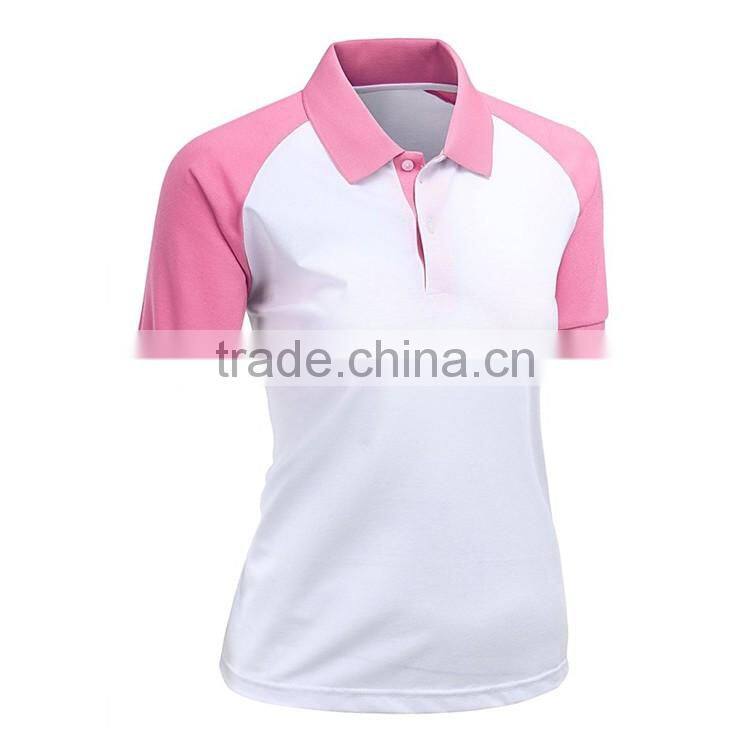 New Design Ladies Cool Dry Bulk 100% Microfiber Polyester Uniform Polo Shirt