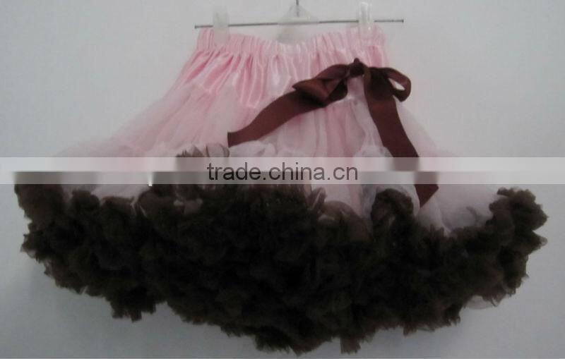 yellow baby girl fluffy pettiskirts girl's tutu skirts
