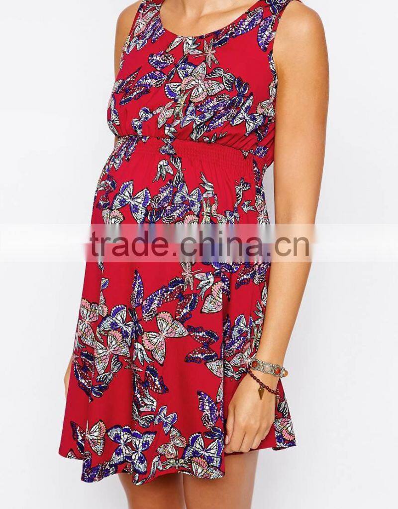 New Look Maternity Tapestry Butterfly Print Dress China supplier