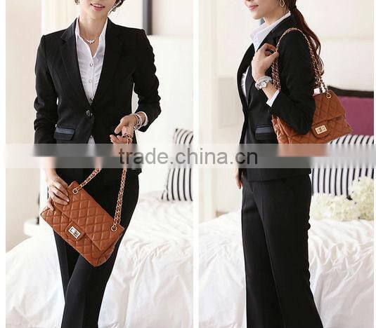 2014 latest uniform design/ladies office uniform