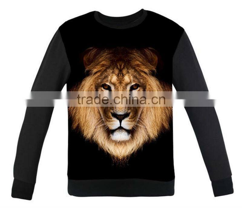 Fashion heating transfer print hoodie without hood / graphic pullover hoodies T13341