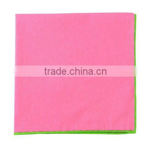 contrasting border hankie