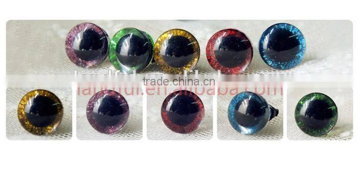 12mm Plastic Glitter Eyes Wild Toy Sparkle Eyes For Plush Stuffed Animal