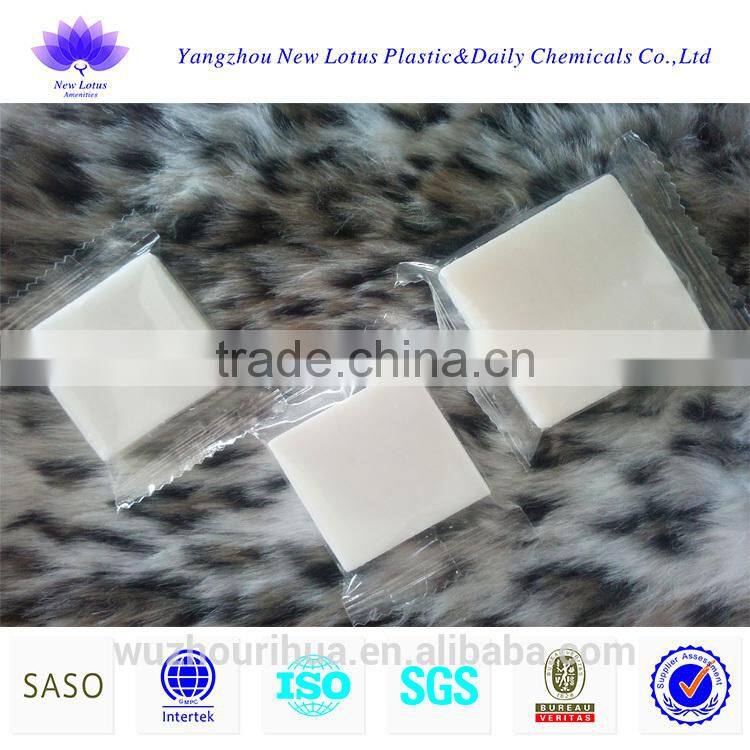 square shape soap packed with opp bag flowpack soap