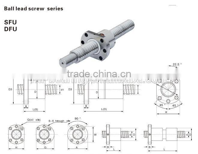 High precision ball screw SFU3210 for cnc machine