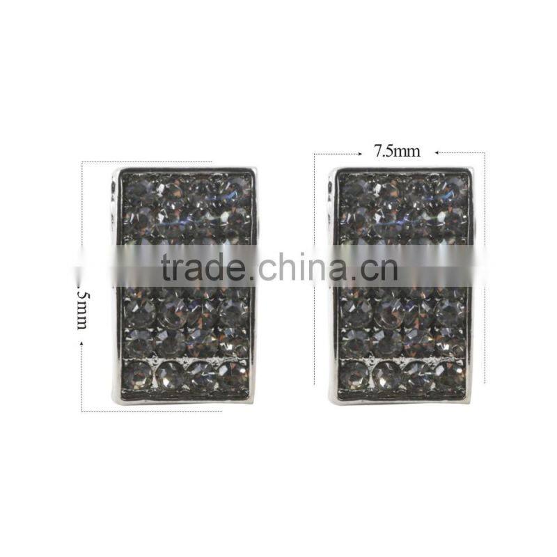 Customized Exquisite Luxury 925 Sterling Silver Hiphop Earrings Wholesale