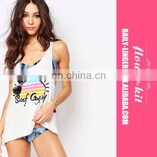 Fashion Mini Print Sexy Beach Top For Women