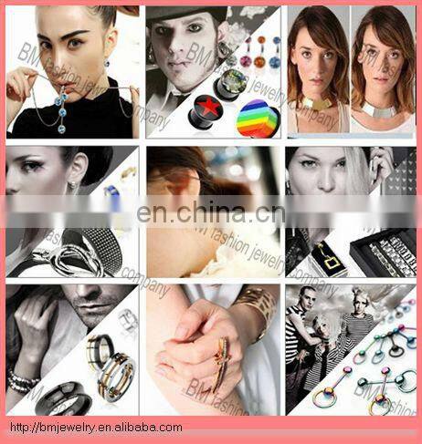 Fashion 16 gauge lip ring labret body piercing jewelry