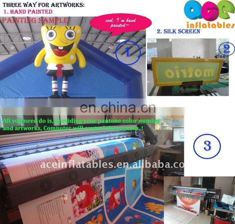 2011 hot inflatable fun city, spongebob inflatable fun part, entertainment playground