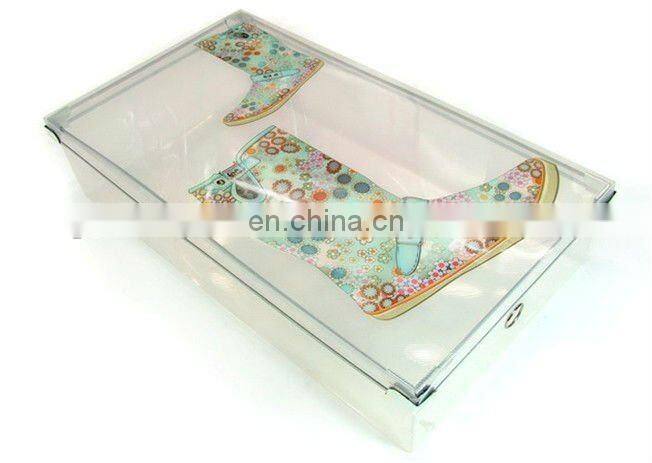 clear plastic shoe box with handle