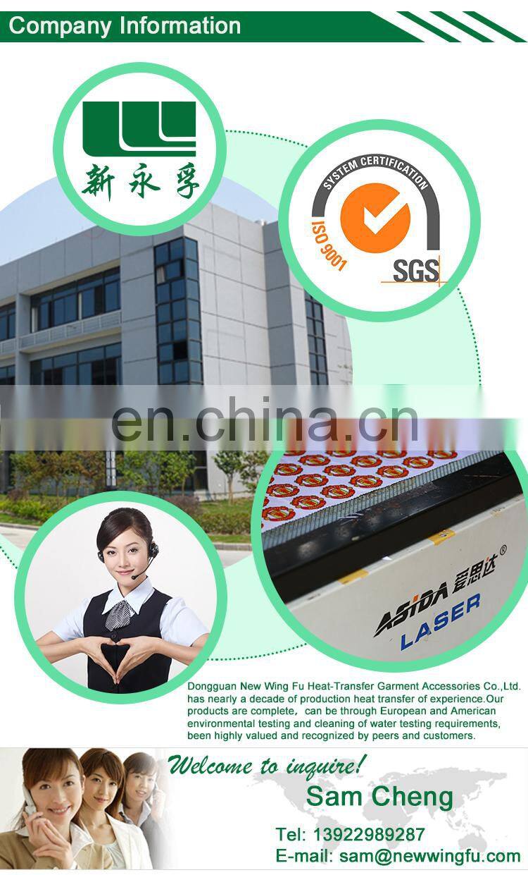 China supplier garment clothing custom plastisol heat transfers