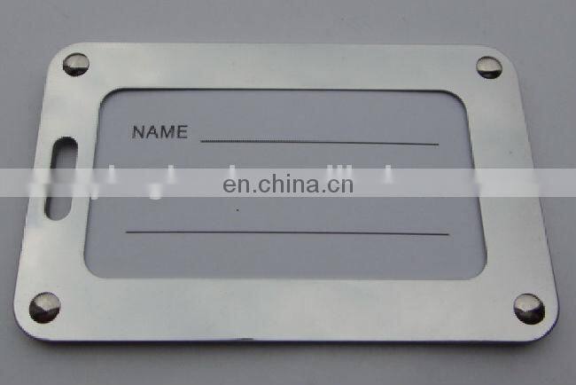 wholesale colorful aluminum luggage tag with logo