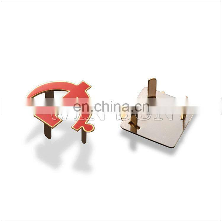 heart shape zinc alloy nameplate