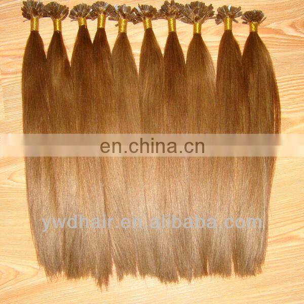 Wholesale prebonded human remy Flat -Tip Hair extension,Light Color