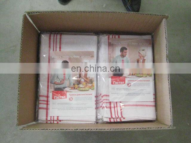 yarn dyed striped & checked kitchen towels,5 sets