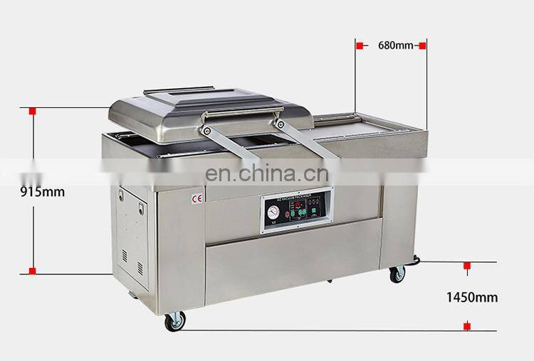 Vacuum packing machine meat/vacuum food sealer packing machine double chamber
